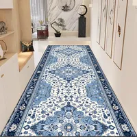Long Vintage Corridor Runners Carpet Non-slip Stair Carpet Washable Aisle Rug Decoration Home Carpets Passageway Floor Mats