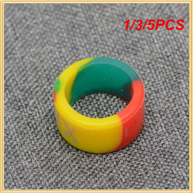 1/3/5PCS Color Luminous Paragraph Silicone Rod Stop Friction Force Is Super Strong Rubber Rod Stop Ring Large  Medium And Small