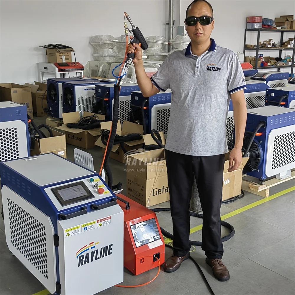 Cheap Handheld 1500w 4 in 1 Automatic Laser Welding Machine Factory Use Stainless Steel Sheet Metal Aluminum Laser Rust Cleanin