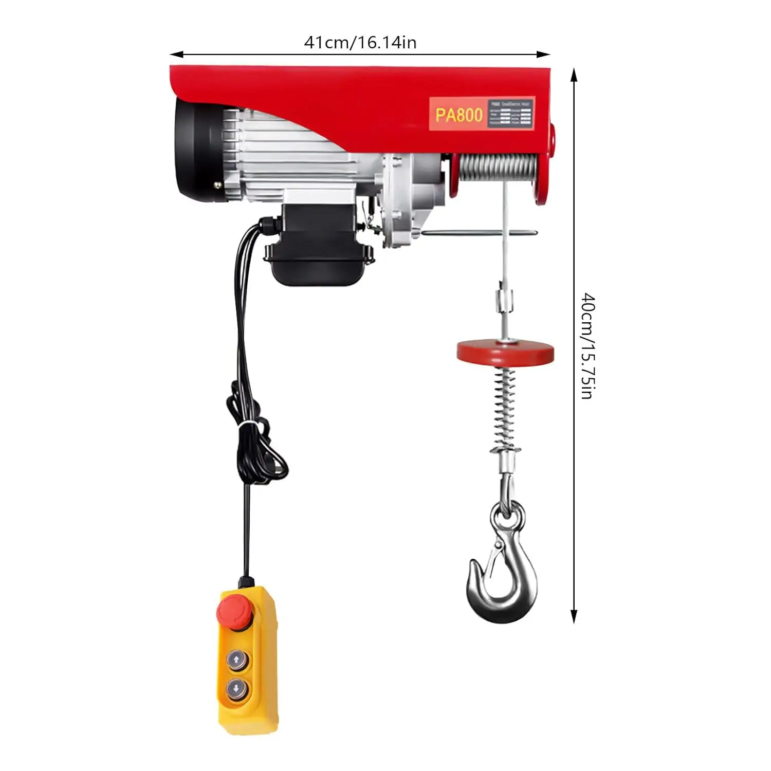 Polipasto eléctrico de 800 Kg/1000 Kg, cabrestante eléctrico, polipasto de cuerda de alambre, polipasto de cadena, cabrestante de Cable de fábrica