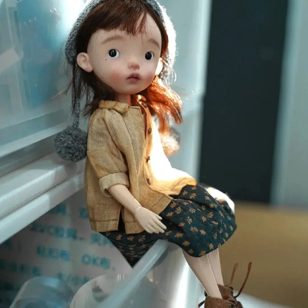 New SD BJD1/6 special body blue bean small cloth SD doll cute humanoid naked joint movable resin BB gift in stock free shipping