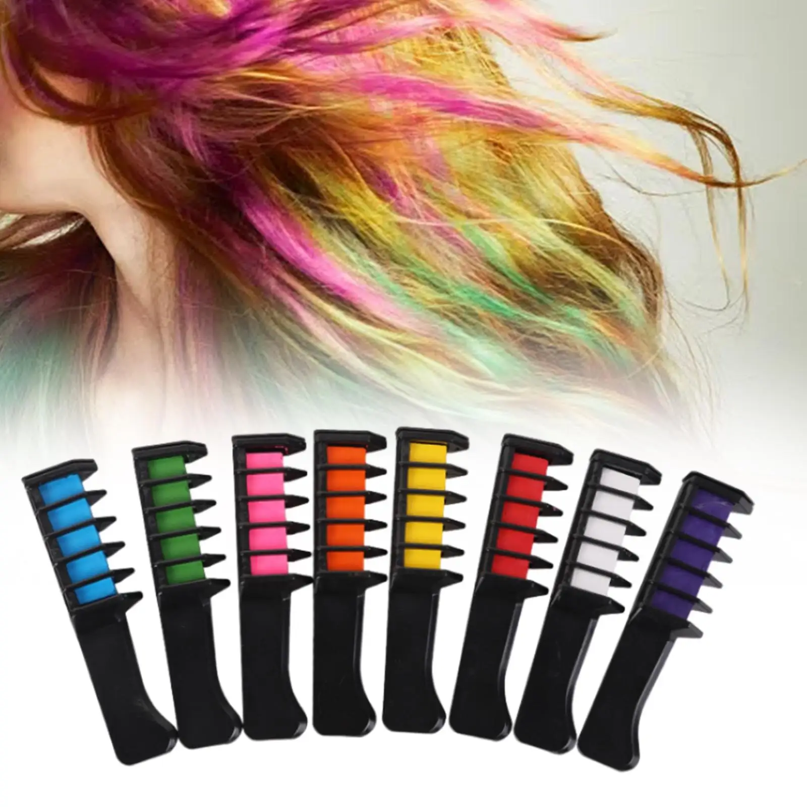 

12Pcs Disposable Dye Hair Combs Hair Highlights for Cosplay Makeup Halloween