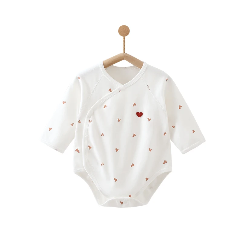 100% Pure Cotton Long Sleeve Baby Romper Soft Breathable Infant Bodysuit Baby Girl Clothes  Base Layer Underwear