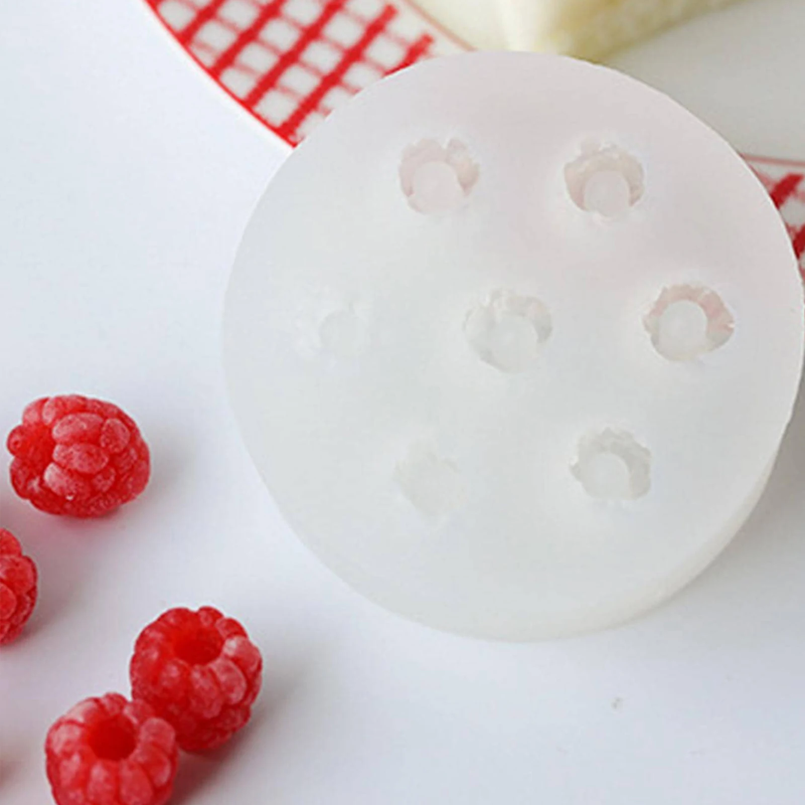 1 Piece, Fruit Series Blueberry Raspberry Silicone Mold Chocolate Flip Sugar Candy Dropping Gel Gypsum Decoration