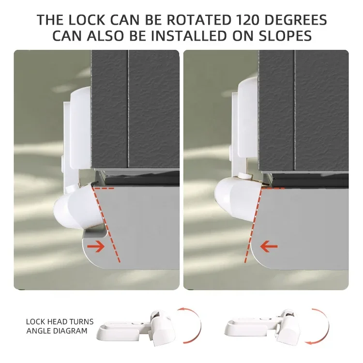 Modern White ABS Baby Safety Lock for Refrigerator Door for Cabinets and Drawers-Toddler Kids Child Proof