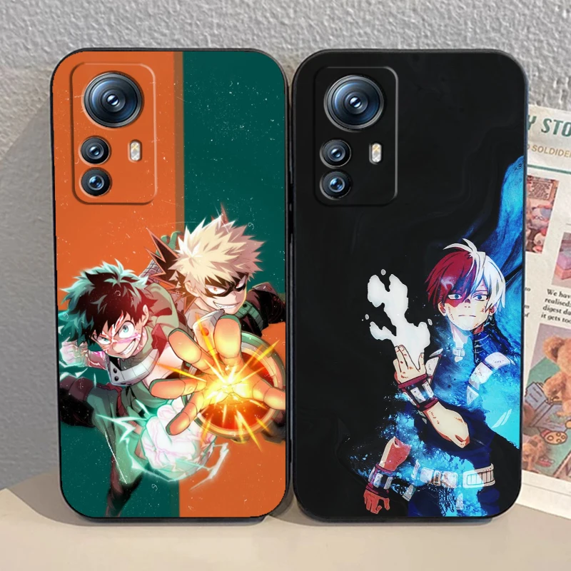 Academia M-Midoriya Hero Cool For Xiaomi Mi 14 13T 13 12T 12 11T 11i 11 10T 10 Pro Lite Ultra 5G Black TPU Phone Case