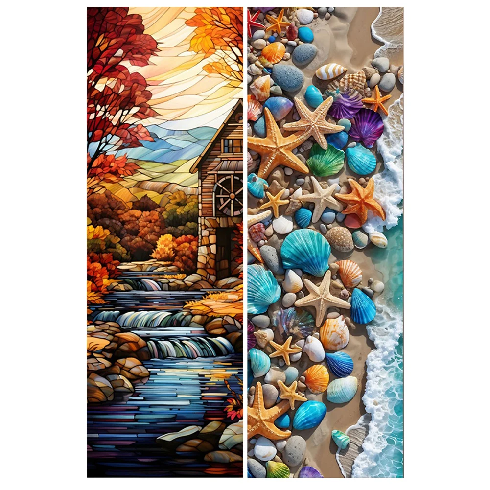 5D DIY Full Round Drill Partial AB Diamond Painting Landscape Kit Art Craft Children Gifts New Year Gifts Adult Gifts