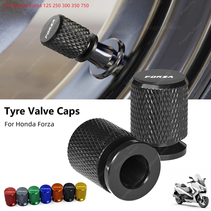 Forza Motorcycle Tire Valve Air Port Stem Cover Cap Plug CNC Accessories For Honda Forza 125 250 300 350 750 2021 2022 2023