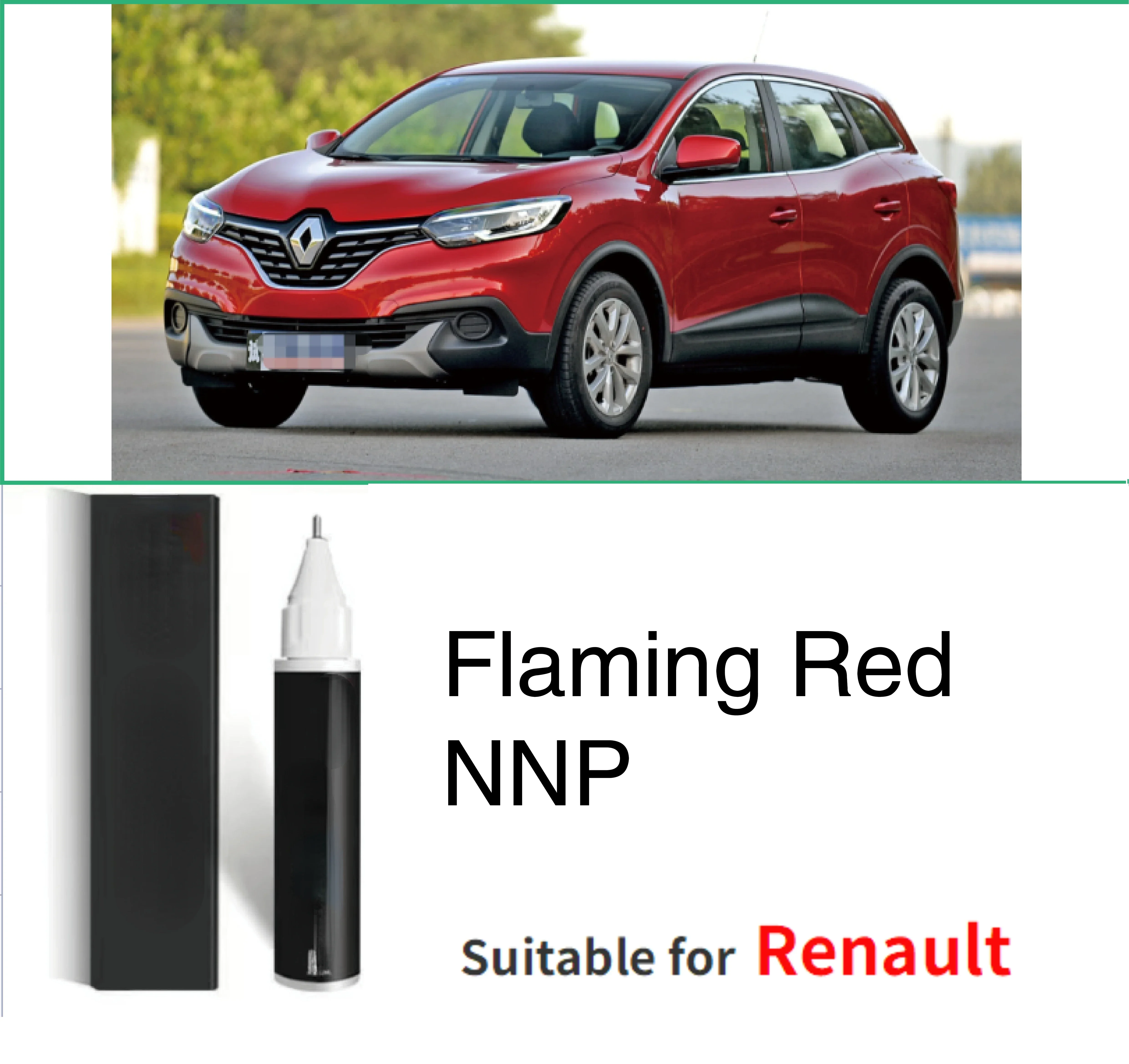 Touch up paint pen Suitable for Renault paint repair for scratch Flame Red NNP  modifie paint repair Bordeaux