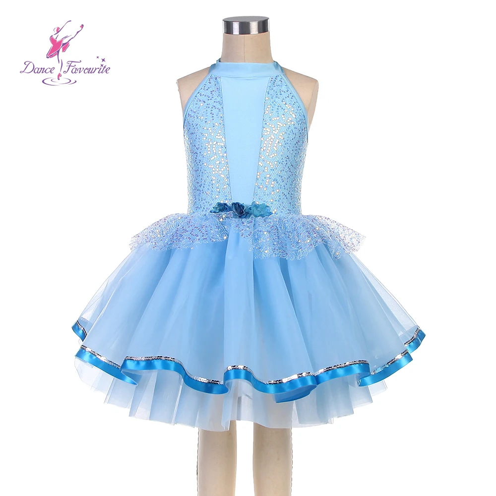 

25131 Pale Blue Kid Ballet Costume Kid Dancewear Ballet Tutu Stage Performance Ballet Costume tutu
