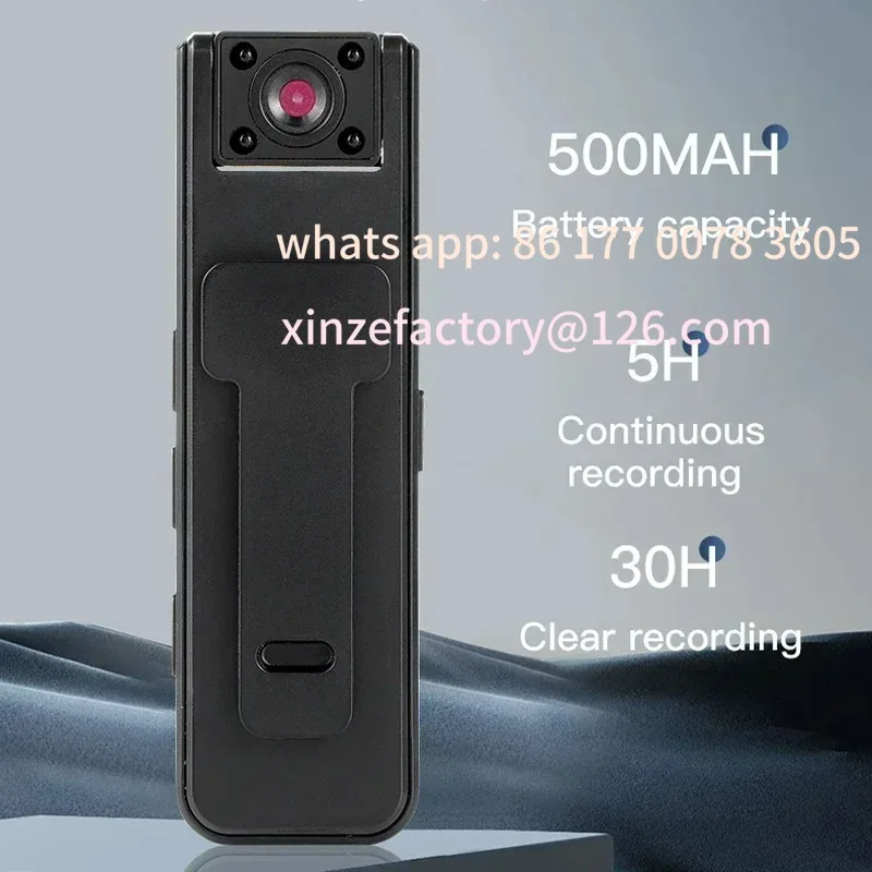 

Customizable1080P HD Mini Camera Handheld Outdoor Sports Camera Infrared Night Vision Audio Video Enforcement
