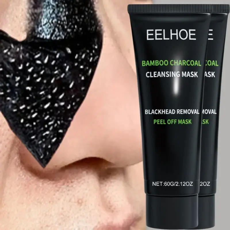 

Remove Blackhead Bamboo Charcoal Fiber Mask Deep Cleansing Pores Blemish Exfoliating Black Mask Korean Skin Care Cosmetics Gift