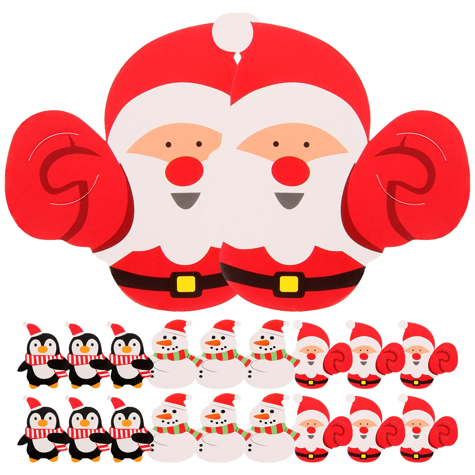 

150pcs Decorative Paper Cards Santa Candy Lollipop Holder Party Packaging Supplies Kitchen Bar Tools Decoration Clip