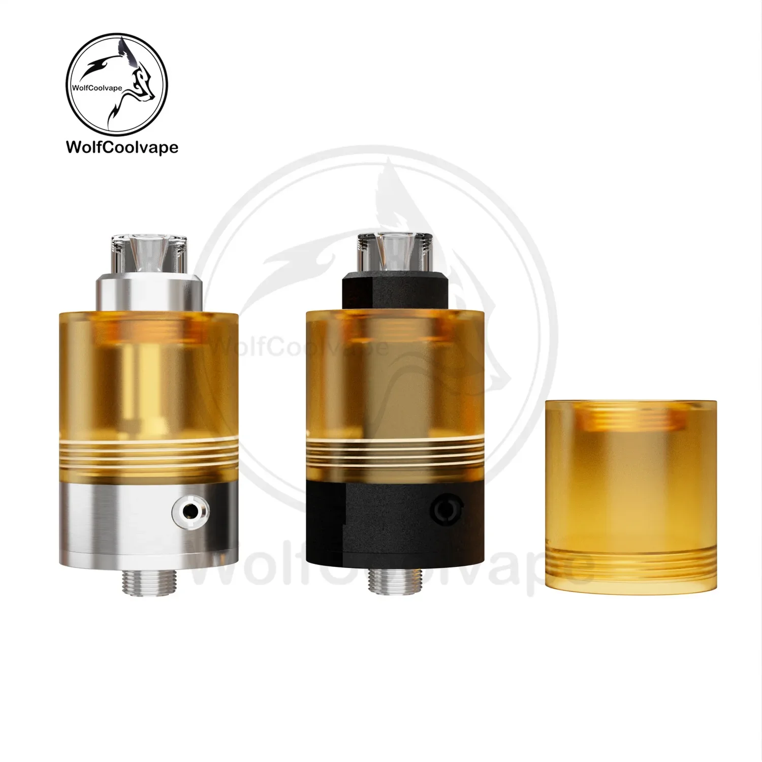 wolfcoolvape Empire V RTA Silver Build Deck with 0.8–2.0mm Air Pins Rebuildable Replacement Part for DIY Vape Tank Atomizers