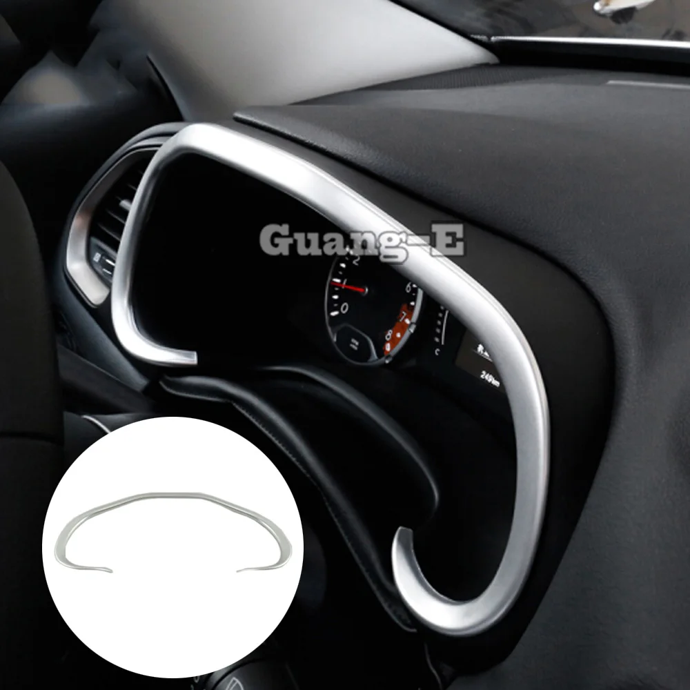 

For Jeep Renegade 2016 2017 2018 2019 2020 2021 ABS Matte Detector Stick Trim Dashboard Meter Instrument Panel Gauge Frame 1PCs