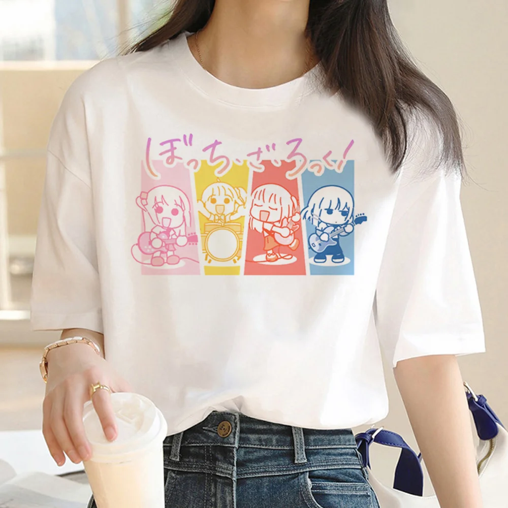 Bocchi the Rock t-shirts women summer funny graphic top female designer clothes