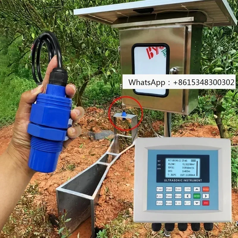 Aice Tech Parshall trough triangular w-eir rectangular  channel open channel flowmeter flow meter