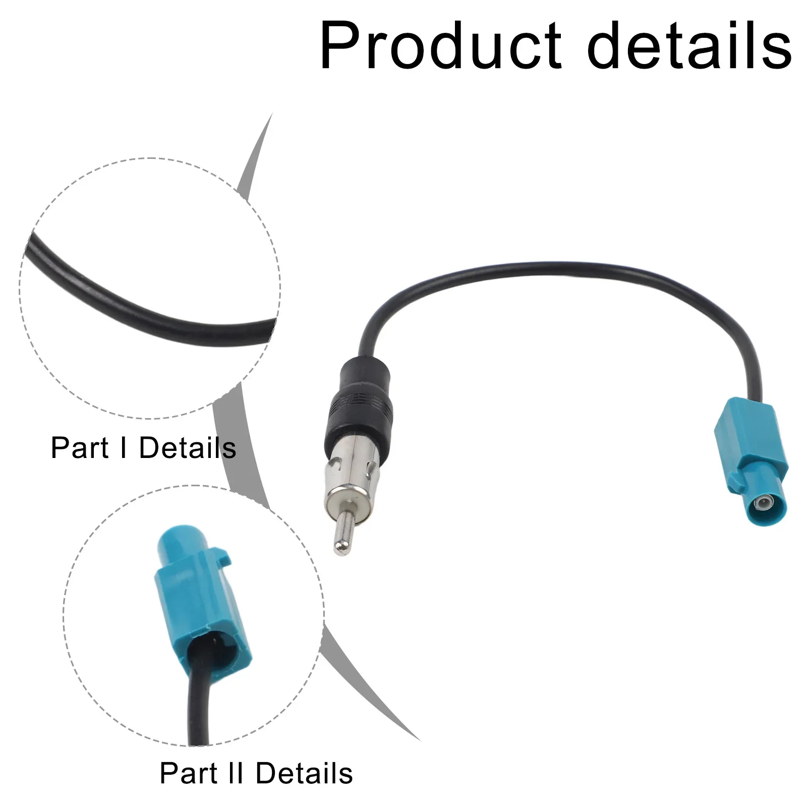 15cm 6inch Car Truck Player Stereo Antenna Adapter For DAB Car Radio From FM/AM Aerial To DAB Radio Stereo Receiver Converter