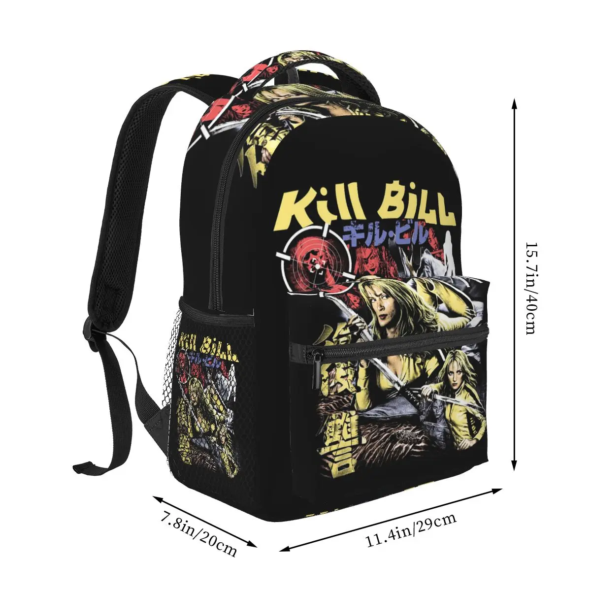 Movie Kill Bill Pulp Fiction Django Quentin Tarantino Film Graphic Backpacks Boys Girls Bookbag School Bag Rucksack Shoulder Bag