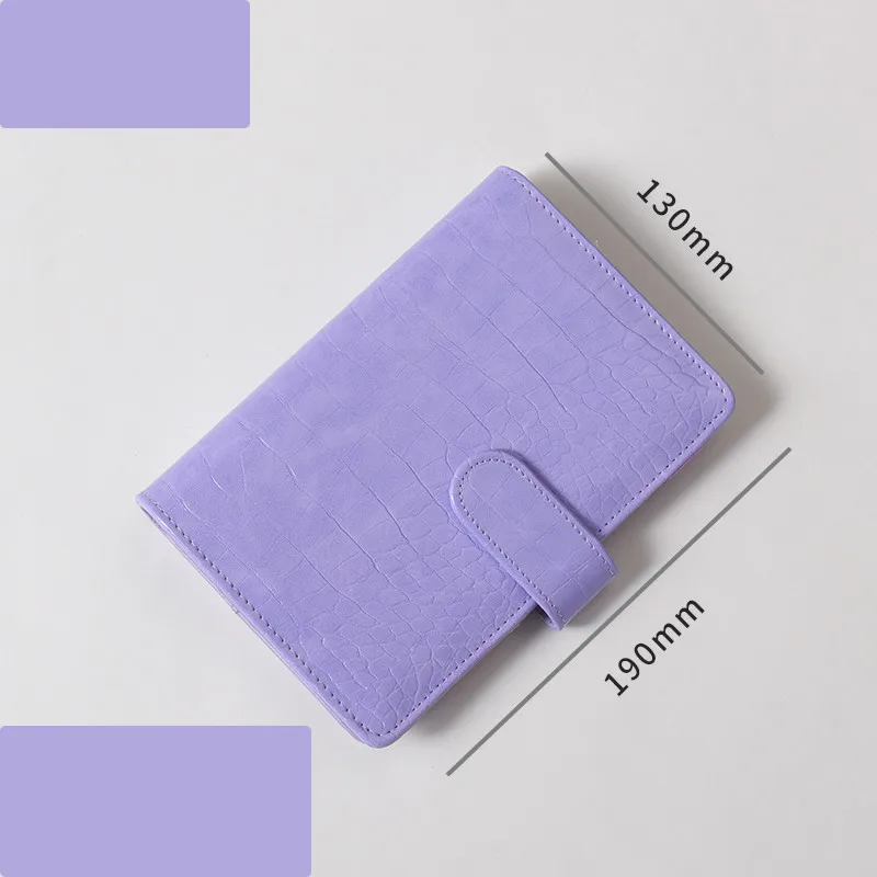 A5/A6 PU Bitterkoekje Krokodil Patroon Losbladige Alleen Cover Binder Zuivelreizigers Lederen Notitieboekje