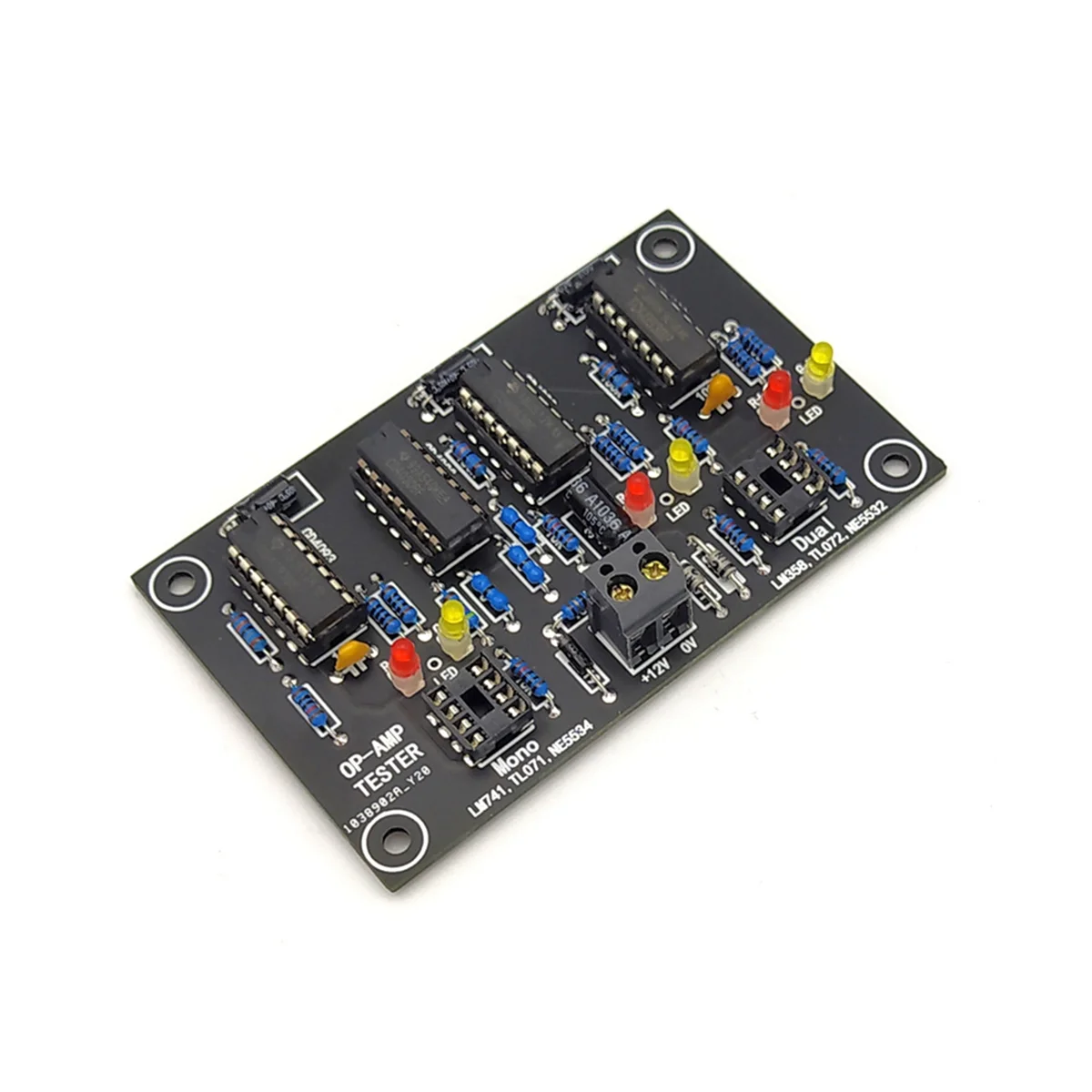 Operational Amplifier OP AMP Tester for Single Dual OPAMP TL071 TL072 TL081 TL082 Single/Dual Op Amp Test Board