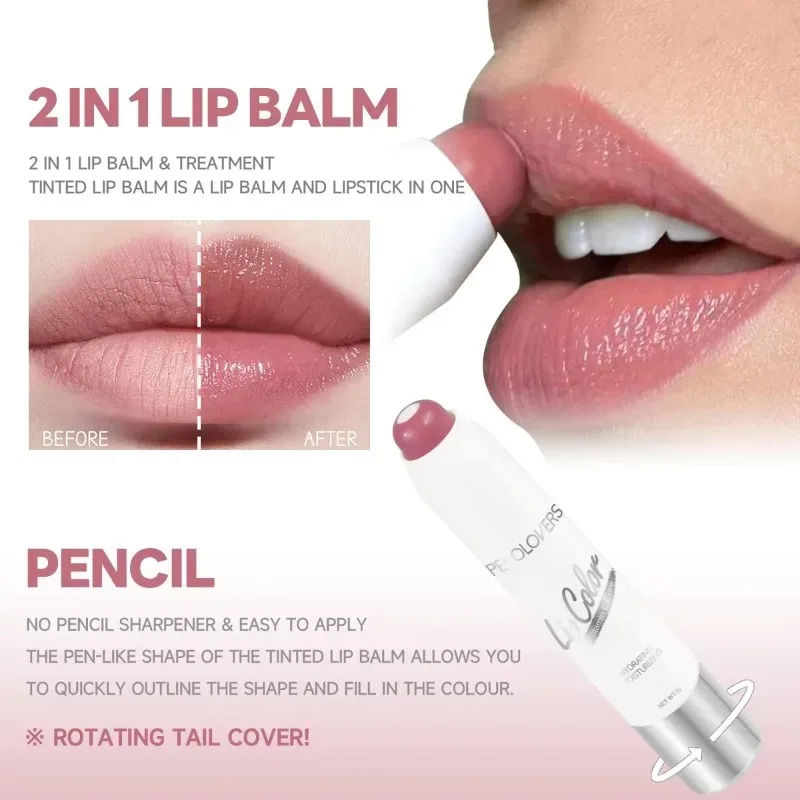ลิปสติกลิปสติก Smooth Non-stick Cup สีสดใส Lip Tint Balm สีแดงสีชมพู Lip Glaze Matte Velvet ลิปสติกติดทนนานแต่งหน้า