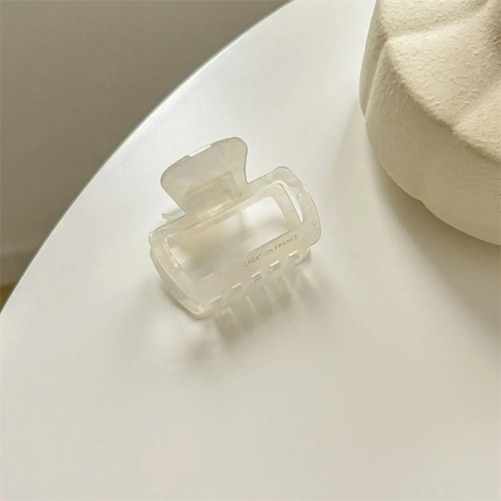 

Винтажные мини-заколки для волос с уксусной кислотой, заколки для волос из ацетата Y2K, зажим для волос с высоким хвостом, полые квадратные заколки для женщин