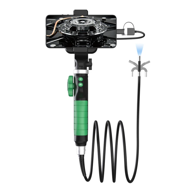2MP 1080P 3.9mm 3in1 USB/ WIFI 2 Way Articulate 360Degree Rotation Steering Industrial Endoscope Inspection Microscope Camera