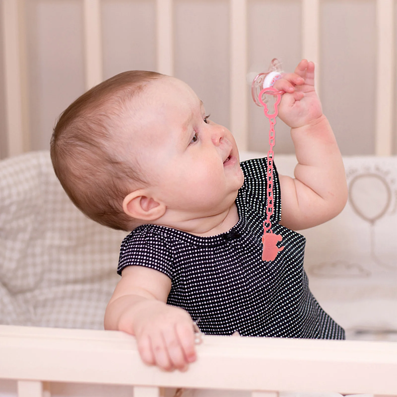 12 stuks babyfopspeenketting clip bijtring houder cartoon ontwerp voorkomen laten vallen gemakkelijk te bevestigen kinderwagen fopspeenclip