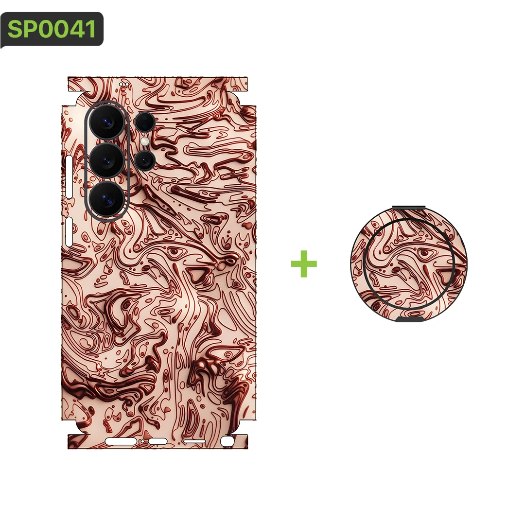 

BUNDLE03 Wrap Tear Down Skin for Samsung Galaxy S26 S24 S25 S23 Ultra Back Protector Cover with holderStickers