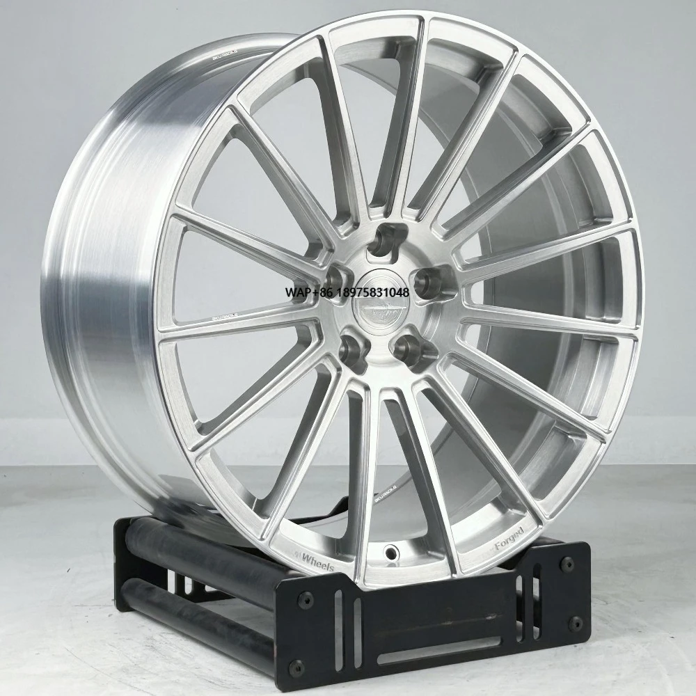 

5x120.65 Forged Wheels for C7 C6 C8 C5 ZR1 Z06 19 20 21 22 Inch Rims Silver Brushed Spokes Alloy Wheels