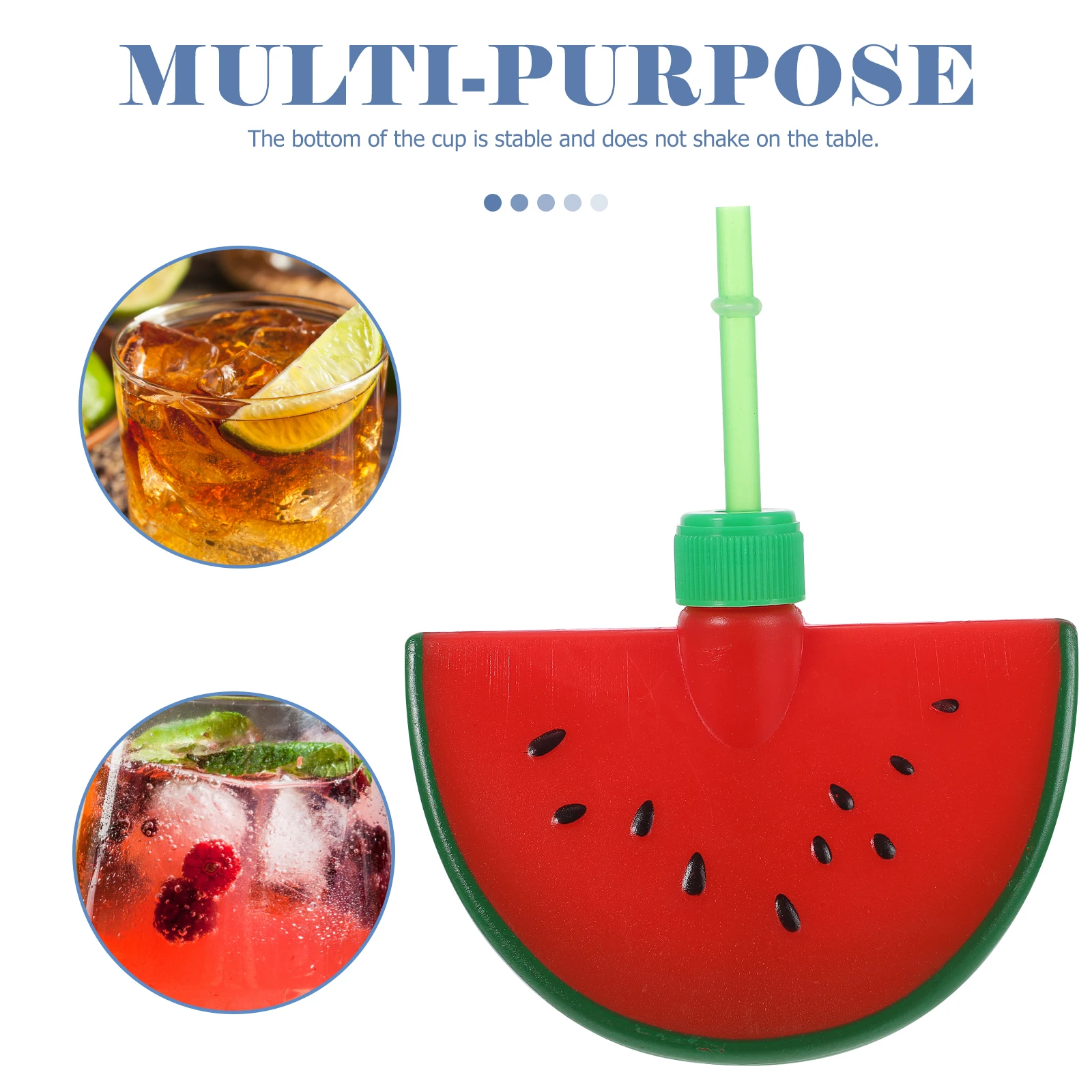 

Watermelon Shaped Cup With Straw Drink Tumbler Drinking Cups For Summer Bbq Hawaiian Beach Parties Juice Cup Party Accessories