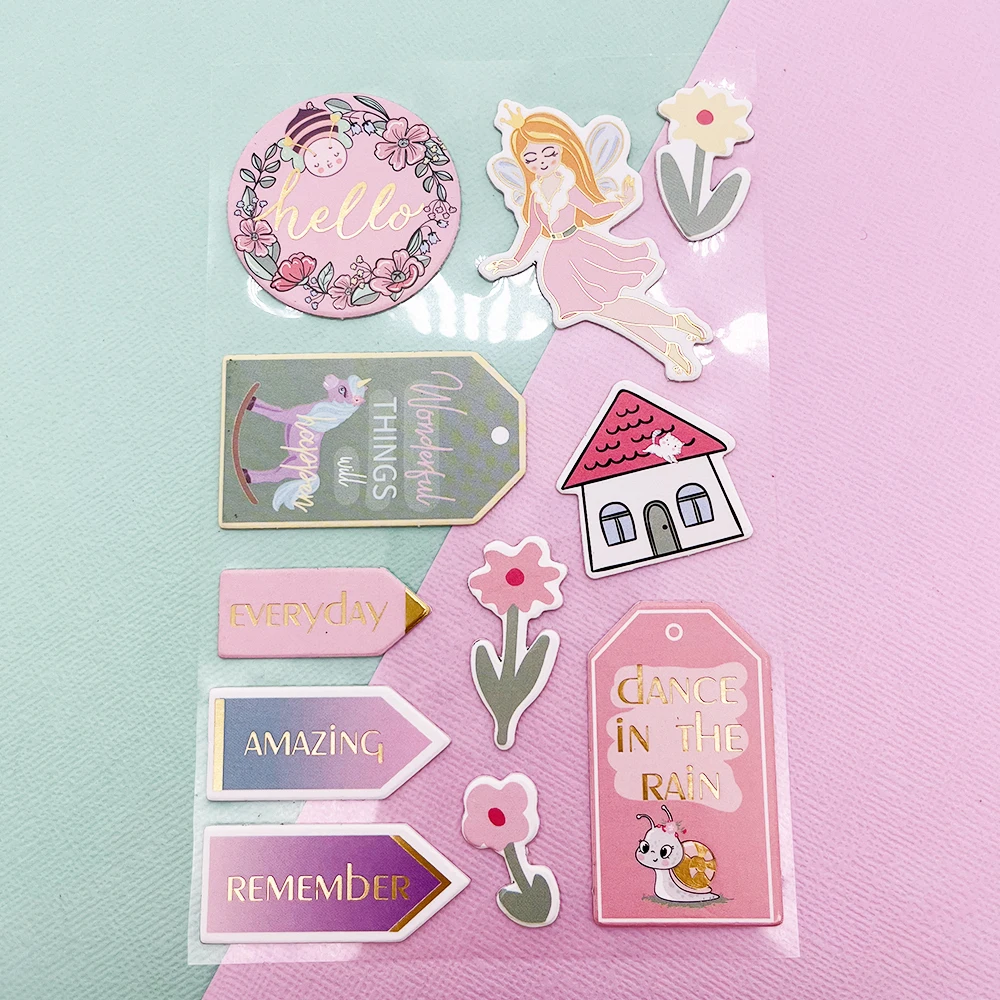 Creative Path Chipboard Stickers Embellishments Accessories Crafts For Scrapbooking Card Making Journal Self Adhesive Decoration