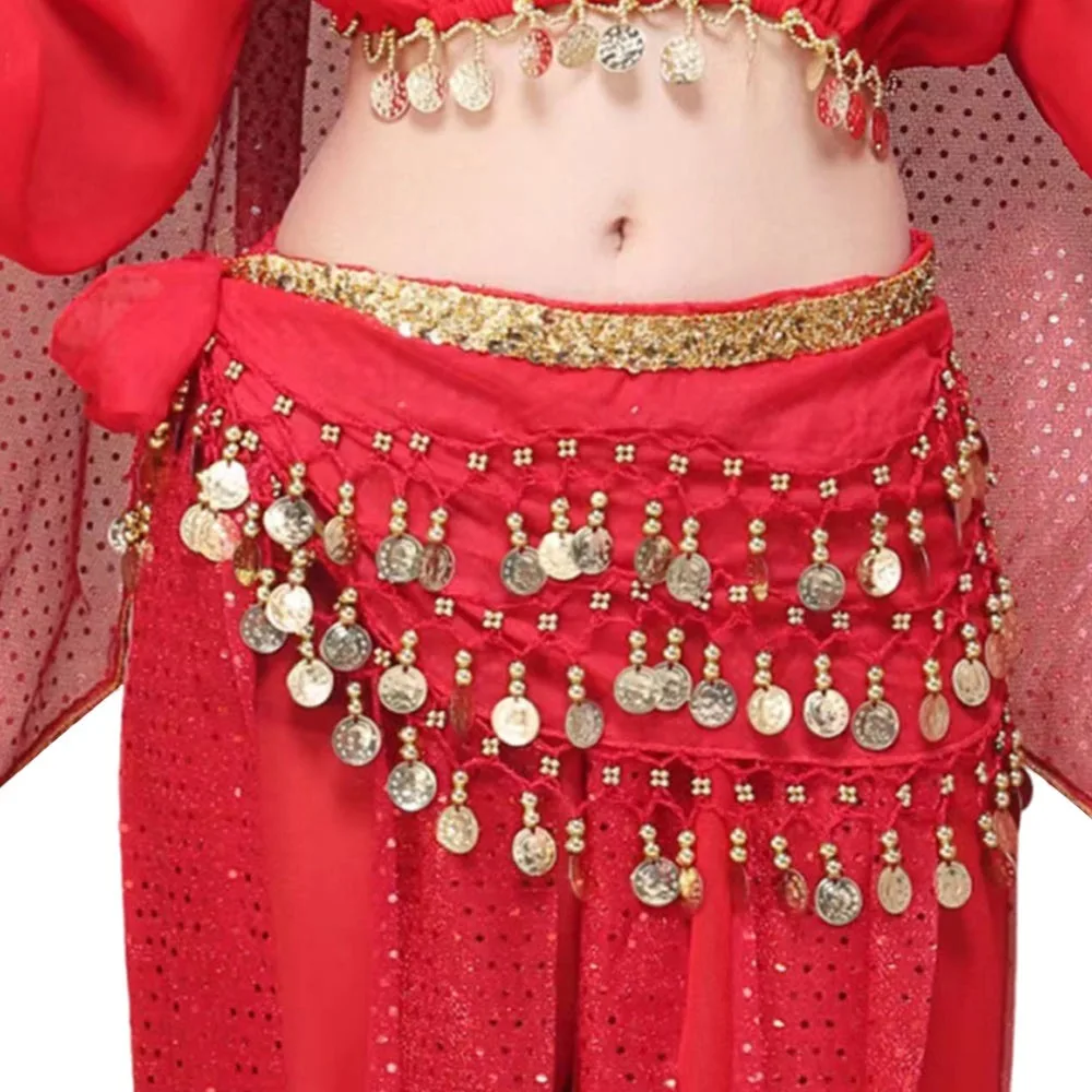 

Модный набедренный шарф с кисточками для танца живота с золотыми монетами и блестками, женский пояс, юбка, поясная цепочка, костюмы для шоу