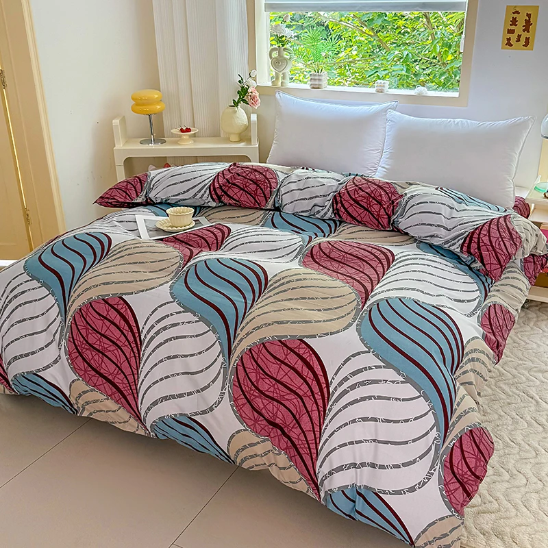 1 pc Duvet Cover, New Floral No Filling, Aloe Vera Cotton Synthetic Fiber Material, Soft Breathable and Comfortable Bedding