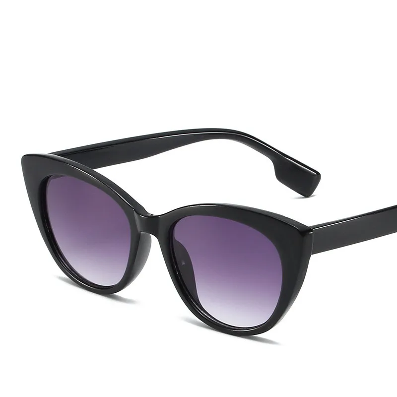 2024 New Vintage Cat Eye Sunglasses Women Fashion Brand Luxury Retro Shades Sun Glasses Travel  Double Color Blocking Eyewear image 4