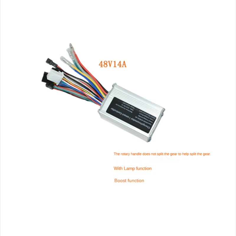 Contrôleur d'ondes carrées en métal, batterie au lithium, pliant assisté, 48V, 14A, 250W, 350W