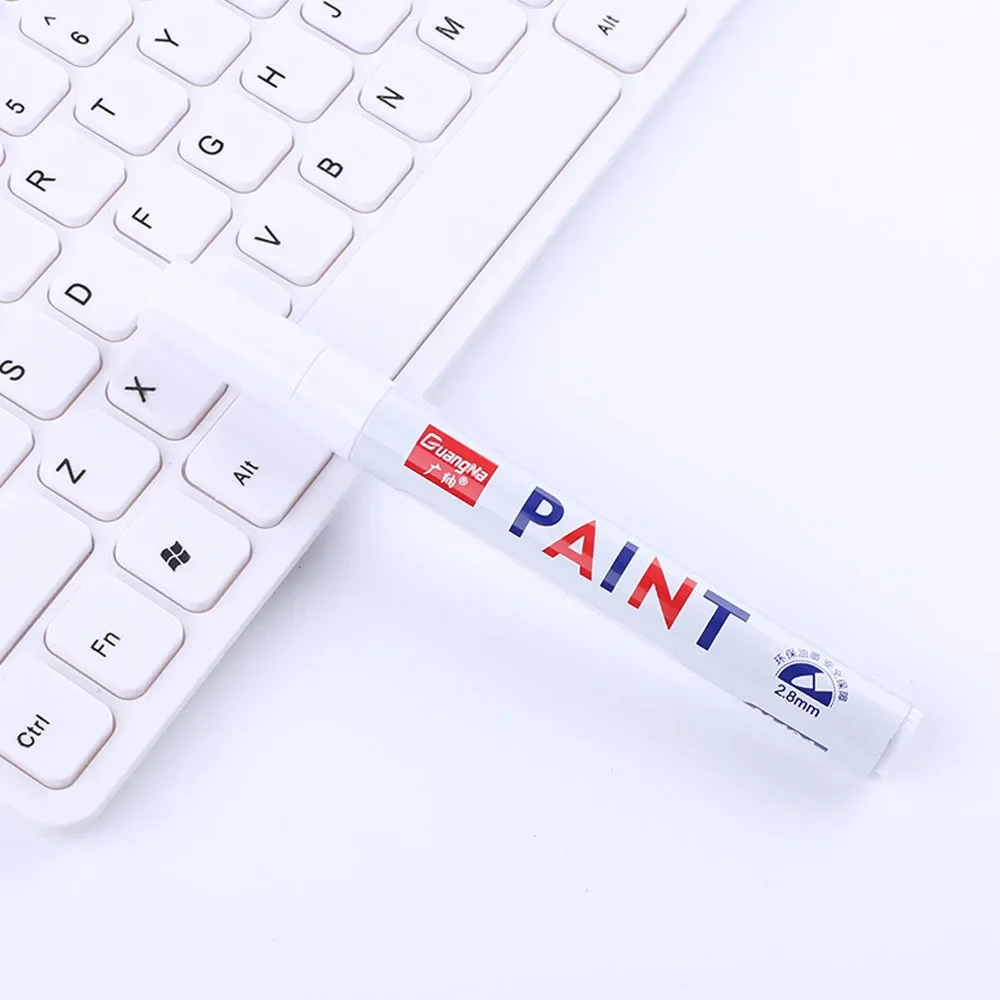 Autolack Stift Wasserdicht Auto Rad Reifen Fettige Malerei Mark Stift Auto Gummi Reifen Lauffläche CD Metall Permanent Farbe Marker