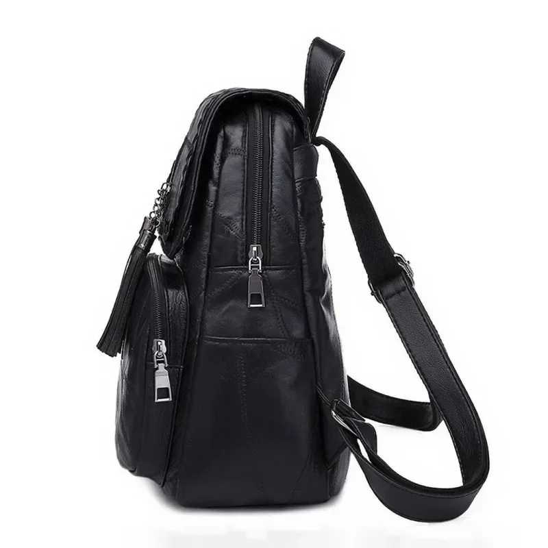 2024 Women Leather Backpacks Fashion Shoulder Bags Female Backpack Ladies Travel Mochilas School Bags for Girls