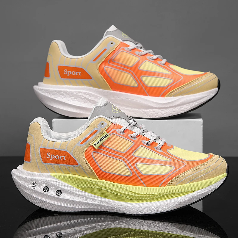Sports Running Shoes Men Women Marathon Athletic Outdoor Carbon Plate Breathable Lightweight Comfortable Walking Trail Sneakers