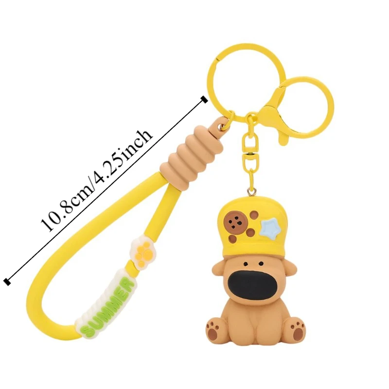 بسيطة الراتنج الكلب الصغير المفاتيح مكافحة خسر معلقة الكلب الحيوان مفتاح قلادة Ins حلية الكرتون الكلب حلقة رئيسية الهدايا الصغيرة #6
