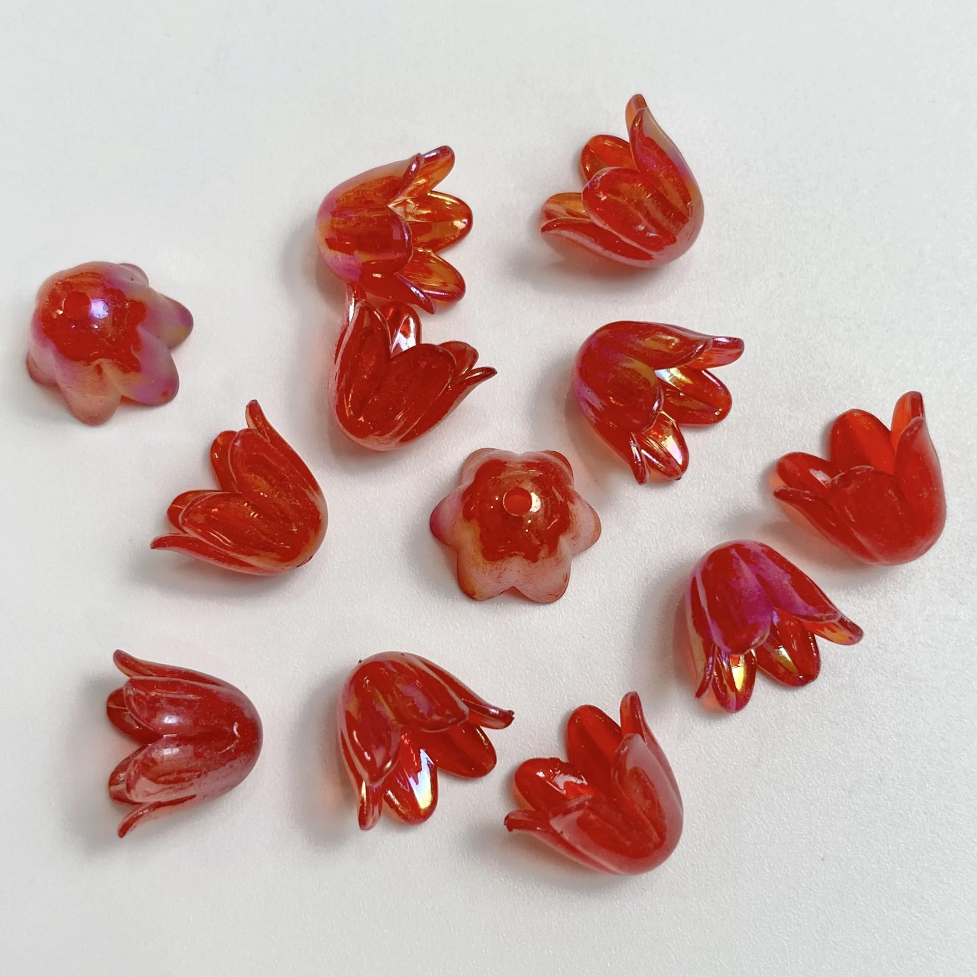 30/50/100 Stück, 9*10mm, AB-Beschichtung, Maiglöckchen, Kranz, DIY, lose Perlen, Schmuckzubehör, Schmuckherstellungszubehör – Detail 5