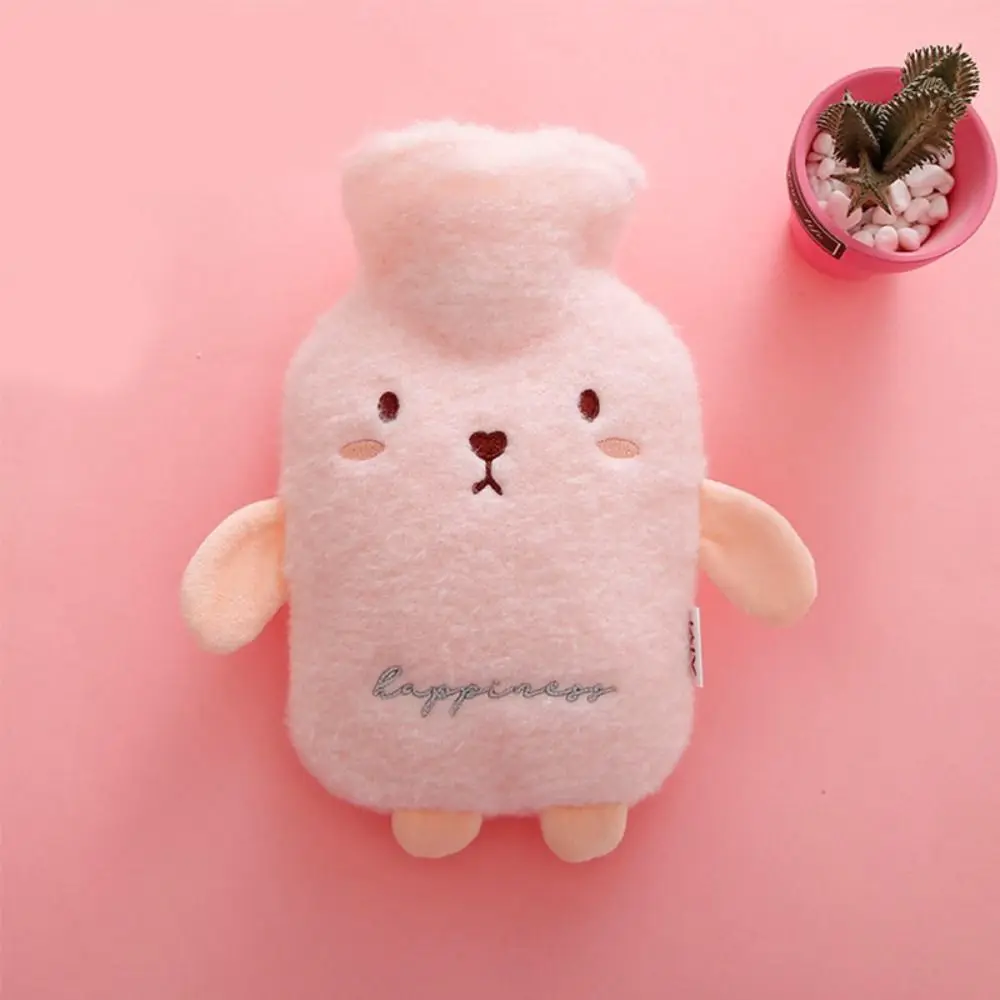 كارتون لطيف الكرتون كيس الماء الدافئ القابل للإزالة مكافحة السمط زجاجات الماء الساخن الدب الدفء أطول تدفئة اليد الهدايا