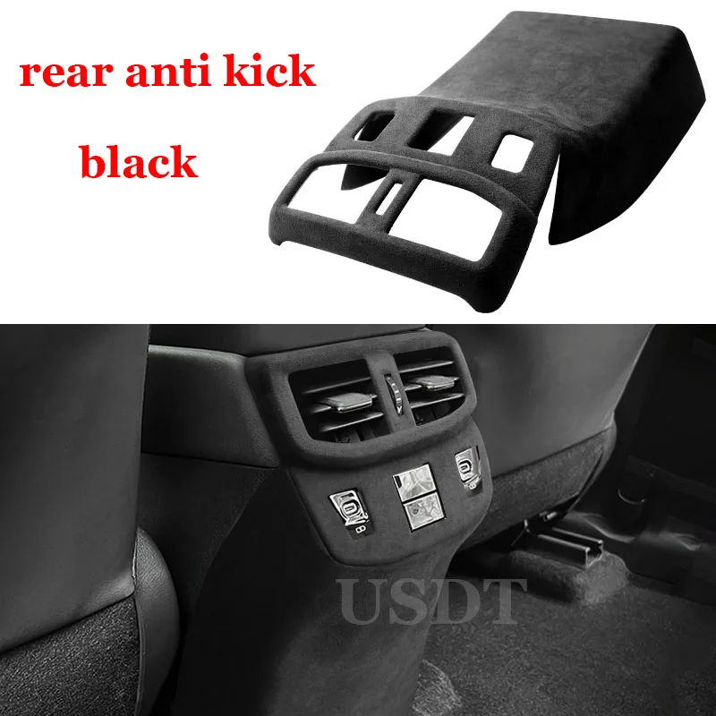 

For Lexus RX RX350h RX450H RX500 2023 2024 Suede Rear Armrest Box Lid Sheath Shell Cover Back Air Vent Anti-kick Mat