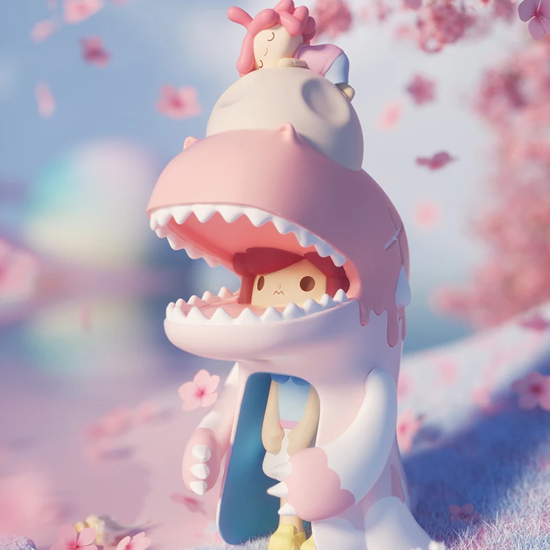 Динозавр девушка Мерцающая серия глухая коробка Daoguang крутая Tide Play Toys15-28 орнаменты каваи девочка праздник Рождественский подарок