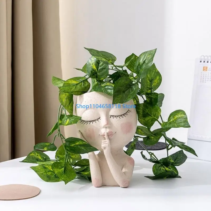 Holder Resin Mold,Gypsum Flower Pot Silicone Molds Doll Epoxy Resin Casting Molds for DIY-Jewelry Storage Box