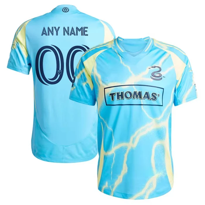 25-26 MLS Philadelphia Union Camisetas estampadas en 3D para hombres y mujeres para verano, camiseta deportiva de secado rápido y transpirable.