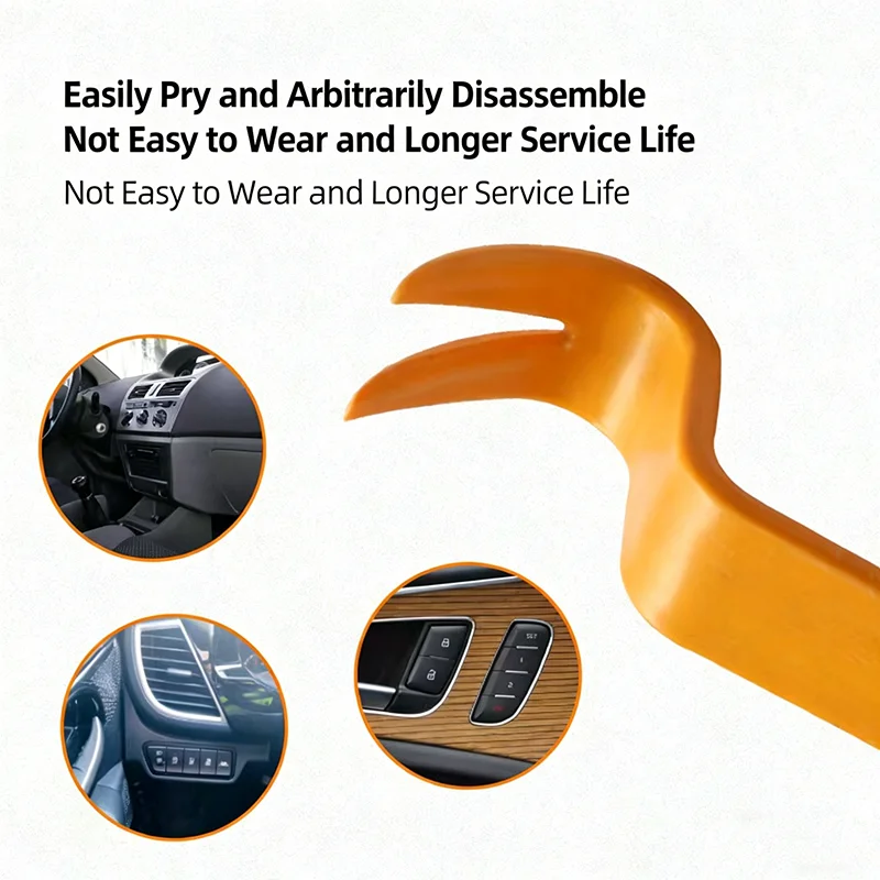Kit de Ferramentas para Desmontagem Automotiva 4/12 Peças 12/14CM - Conjunto de Ferramentas para Remoção de Rádio, Painéis, Guarnições e Instalação de Áudio em Carros