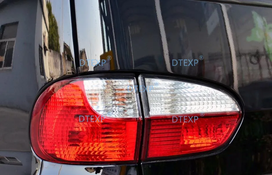 4 Pieces Tail Light Chrome Cover for Hyundai H1 SVX Starex 2000-2003 Warning Lamp Frame Rear Lamps Stick Cover Old or New Design