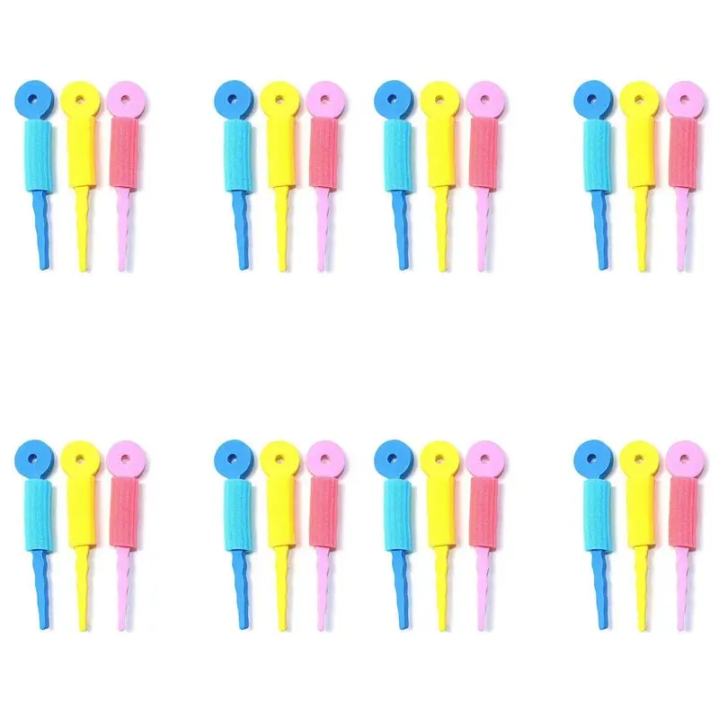 

AA81-24 PCS Hair Care Foam Rollers Magic Sponge Soft Hair Curler Hair Styling Hair Roll Rollers DIY Tools For Women